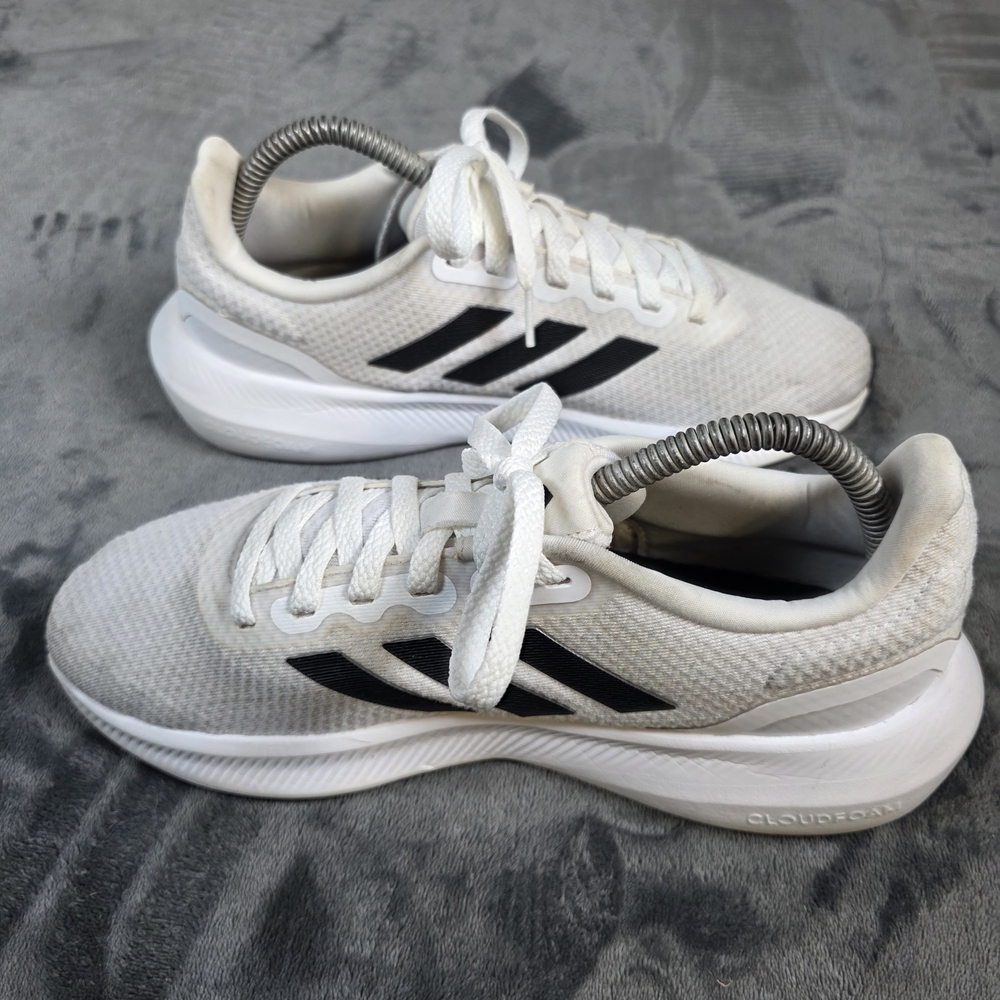 Adidas Runfalcon 3 Womens Size 8.5 White Black Athletic Running Shoes Sneakers - Picture 5 of 10